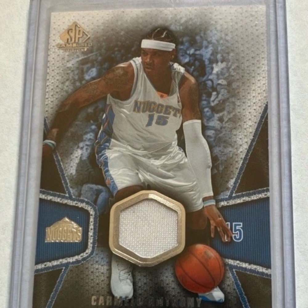 2007-08 Game-Used Carmelo Anthony Denver Nuggets Jersey Card NM+